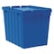 Akro-Mils 17 gal Container with Attached Lid, Blue, Plastic, Steel Hinge 39170BLUE - alternate 1