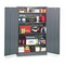 Edsal Storage Cabinet, Gray, 78 In H, 48 In W 1UFE8