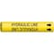 Brady Pipe Marker, Hydraulic Line, Yel, 4 to 6 In 4083-D - alternate 1