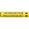 Brady Pipe Marker, Low Pressure Steam, Y, 4to6 In 4092-D - alternate 1