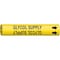 Brady Pipe Marker, Glycol Supply, Yel, 4 to 6 In 4190-D - alternate 1