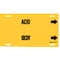 Brady Pipe Marker, Acid, Yellow, 10 to 15 In 4000-H - alternate 1
