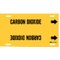 Brady Pipe Marker, Carbon Dioxide, Y, 8to9-7/8 In 4019-G - alternate 1