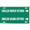 Brady Pipe Mrkr, Chilled Water Return, 6 to7-7/8 4023-F - alternate 1