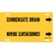 Brady Pipe Marker, Condensate Drain, 8to9-7/8 In 4036-G - alternate 1