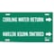 Brady Pipe Mrkr, Cooling Water Return, 10to15 In 4043-H - alternate 1