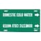 Brady Pipe Mrkr, Domestic Cold Water, 8to9-7/8In 4048-G - alternate 1