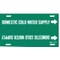Brady Pipe Marker, Domestic Cold Water Supply, 4050-G 4050-G - alternate 1