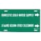 Brady Pipe Marker, Domestic Cold Water Supply, 4050-H 4050-H - alternate 1