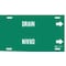 Brady Pipe Marker, Drain, Green, 6 to 7-7/8 In 4055-F - alternate 1