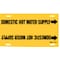 Brady Pipe Marker, Domestic Hot Water Supply, Y, 4053-F 4053-F - alternate 1