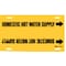 Brady Pipe Marker, Domestic Hot Water Supply, Y, 4053-G 4053-G - alternate 1