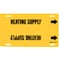 Brady Pipe Marker, Heating Supply, Y, 8to9-7/8 In 4071-G - alternate 1