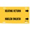 Brady Pipe Marker, Heating Return, Y, 6to7-7/8 In 4070-F - alternate 1