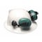 Msa Safety Soprano Hard Hat Mounted Ear Muffs, 25 dB NRR, Passive, Electrically Insulated, Green 10034487 - alternate 2