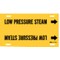 Brady Pipe Mrkr, Low Pressure Steam, 8to9-7/8 In 4092-G - alternate 1