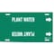 Brady Pipe Marker, Plant Water, Grn, 6 to7-7/8 In 4109-F - alternate 1