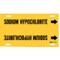 Brady Pipe Mrkr, Sodium Hypochlorite, 8to9-7/8In, 4124-G 4124-G - alternate 1