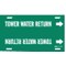 Brady Pipe Marker, Tower Water Return, 10to15 In 4143-H - alternate 1