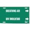 Brady Pipe Marker, Breathing Air, Gn, 8to9-7/8 In 4167-G - alternate 1