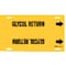Brady Pipe Marker, Glycol Return, Y, 8 to9-7/8 In 4189-G - alternate 1