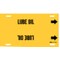 Brady Pipe Marker, Lube Oil, Yel, 8 to 9-7/8 In 4244-G - alternate 1