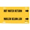 Brady Pipe Marker, Hot Water Return, 6to7-7/8 In 4081-F - alternate 1