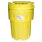 Enpac Open Head Salvage Drum, Polyethylene, 95 gal, Unlined, Yellow 1295-YE - alternate 5