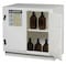 Justrite Hazardous Material Storage Cabinet, 23 gal, 1 Shelves, Polyethylene, 36 in W x 35 3/4 in H x White 24010 - alternate 2