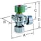 Asco Solenoid Valve, 2-Way, 2-Position, Normally Closed, 3/4 in Pipe Size, 120V AC, Dust Collector, NBR 8353G052 - alternate 2