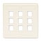 Hubbell Premise Wiring Wall Plate, 9 Port IFP29W - alternate 1