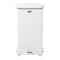 Rubbermaid Commercial Defender 6-1/2 gal Square Step-On Can, White, Foot Pedal, Steel, 12 in FGST12EPLWH - alternate 7