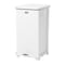 Rubbermaid Commercial Defender 6-1/2 gal Square Step-On Can, White, Foot Pedal, Steel, 12 in FGST12EPLWH - alternate 3