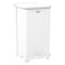 Rubbermaid Commercial Defender 6-1/2 gal Square Step-On Can, White, Foot Pedal, Steel, 12 in FGST12EPLWH - alternate 1