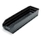 Quantum Storage Systems Shelf Storage Bin, Carbon Filled Copolymer Polypropylene, Black, 4 in H, 6 5/8 in W, 23 5/8 in L QSB106CO - alternate 2