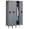 Tennsco Wardrobe Locker, 36 in W, 15 in D, 78 in H, (1) Tier, (3) Wide, Gray STS-121572-3MG - alternate 1