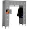 Tennsco Box Locker Unit with Coat Rod, 72 in W, 18 in D, 78 in H, (6) Tier, (6) Wide, Gray SRS-721878-1MG - alternate 1