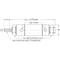 Speedaire Air Cylinder, 2 1/2 in Bore, 4 in Stroke, Round Body Double Acting, Stainless Steel . 5MME5 - alternate 2