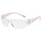 Bouton Optical Eva Petite, Safety Glasses, Anti-Scratch, Clear Lens, Clear, Pink Frame, Frameless 250-11-0900 - alternate 2