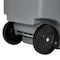 Rubbermaid Commercial BRUTE 50 gal Rectangular Rolling Plastic Can, Gray, None, Plastic, 23 3/8 in FG9W2700GRAY - alternate 4