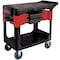 Rubbermaid Commercial Trade Cart/Service Bench, 38 In. L, Black FG618000BLA - alternate 2