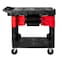 Rubbermaid Commercial Trade Cart/Service Bench, 38 In. L, Black FG618000BLA - alternate 10