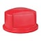 Rubbermaid Commercial BRUTE(R) 32 gal Trash Can Lid, Dome with Push Door Red, Resin, 1 Openings 22 3/4 in W/Dia FG263788RED - alternate 1