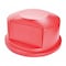 Rubbermaid Commercial BRUTE(R) 44 gal Trash Can Lid, Dome with Push Door Red, Resin, 1 Openings 24 3/4 in W/Dia FG264788RED - alternate 1