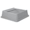 Rubbermaid Commercial Untouchable(R) 35 gal, 50 gal Trash Can Lid, Swing Gray, Resin, 1 Openings 20 1/4 in W/Dia FG266400GRAY - alternate 3