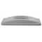 Rubbermaid Commercial Slim Jim(R) 16 gal, 23 gal Trash Can Lid, Dome Gray, Polypropylene, 0 Openings 11 1/4 in W/Dia FG268888LGRAY - alternate 2
