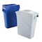 Rubbermaid Commercial Slim Jim(R) 16 gal, 23 gal Trash Can Lid, Dome Gray, Polypropylene, 0 Openings 11 1/4 in W/Dia FG268888LGRAY - alternate 4