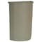 Rubbermaid Commercial Untouchable(R) 21 gal Half-Round Indoor Plastic Can, Beige, None, Plastic, Not Applicable FG352000BEIG - alternate 1