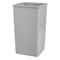 Rubbermaid Commercial Untouchable(R) 50 gal Square Indoor Plastic Can, Gray, None, Plastic, 19 1/2 in FG395900GRAY - alternate 1