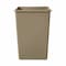 Rubbermaid Commercial Untouchable(R) 35 gal Square Indoor Plastic Can, Beige, None, Plastic, 19 1/2 in FG395800BEIG - alternate 2